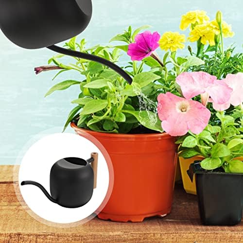 DOITOOL Watering Kettle Watering Spray Bottle Spray Bottle for Plants Plant Watering Pot Plant Spray Bottle Gardening Spray Kettle Sprinkle Water Watering Can Wooden Handle - Image 5