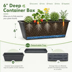 Giantex 5-Tier Vertical Garden Planter, Raised Garden Bed w/Drainage System & Removable Tray, Metal Frame Elevated Planter Boxes for Herb Vegetable Flower Grow, Outdoor Indoor Patio Balcony Backyard - Image 4
