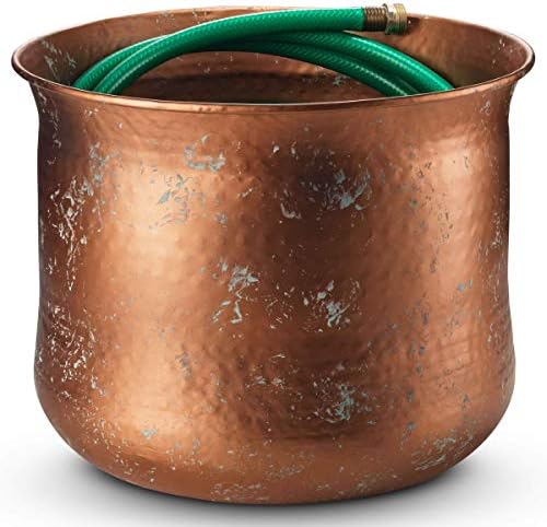 Garden Hose Pot Holder | Water Hose Container Pot For Outside or Indoor Use | Expandable Water Hose Hider Storage Organizer No Lid - Image 4