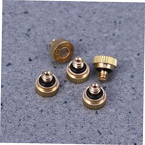 SUPVOX 60 Pcs Brass Misting Nozzle Sprayer Misting System Nozzles Mister Hose Misting Nozzles Hose Nozzle Shine Valve Mister Nozzle Windscreen Rivets Jet Nozzle Sewer Misting Sprinkler - Image 5