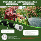 Garden Hose Non-Expanding 100ft, Flexible Water Hose with 10 Function Spray Nozzle, Lightweight, Kink Free,Leak Proof Water Hose for Outdoor,Yard, Lawn, Car Wash, Pet,RV (100FT) - Image 3