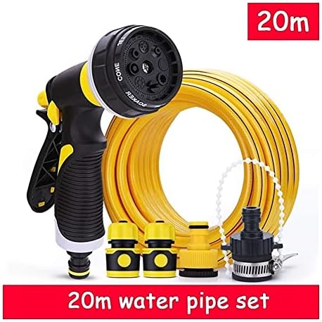 Garden Hose Flexible And Expandable Latex Water Hose With Retractable Solid Brass Fittings And Nozzle Kink Free Lightweight Collapsible Expending Hose (Color : 20m water pipe set) - Image 2