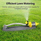 Rotating Lawn Sprinkler for Yard, Automatic Garden Water Sprinkler with 360° Adjustable Spray for Vegetables Flower Beds Grass(15m) - Image 3