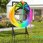 Garden Water Hose Holder Freestanding with Storage Basket for Outside by Unknown