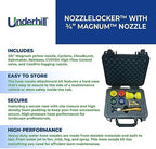 Underhill NozzleLocker Garden Water Hose Nozzle Kit, Sprayer, Jet, Fog, Mister, Heavy-Duty Metal and Rubber, with ¾ Inch Magnum Yellow Nozzle, HP-K1 - Image 3