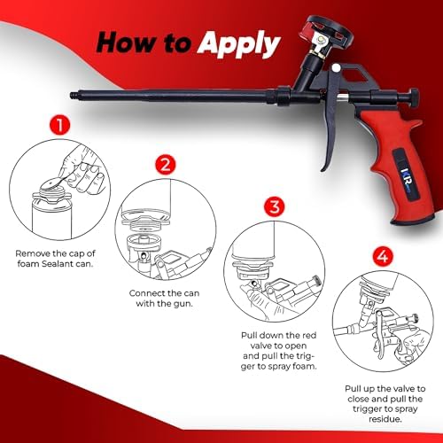 Expanding Spray Foam Gun, 9 Insulation Dispensing Guns + 81 Extenders - Image 6