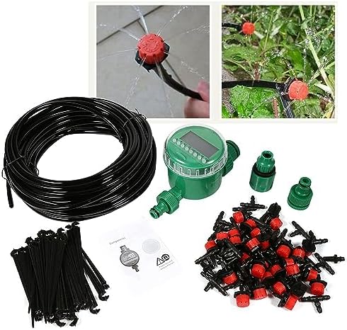 1 Set Micro Drip Irrigation System with Timer, 20m Auto Watering Kit for Patio, Greenhouse and Garden Plants - Image 6