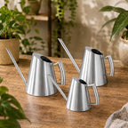 Stainless Steel Watering Can for Indoor Plant with Long, 1500ML - Image 2