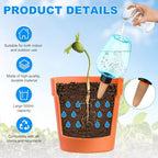 M METERXITY 3-Pack Plant Self Watering Globes, 5.1 oz Plastic Rose Water Bulbs Top Fill for Indoor/Outdoor Plants, Self Watering Spikes Slow Release Terracotta [Blue] - Image 2
