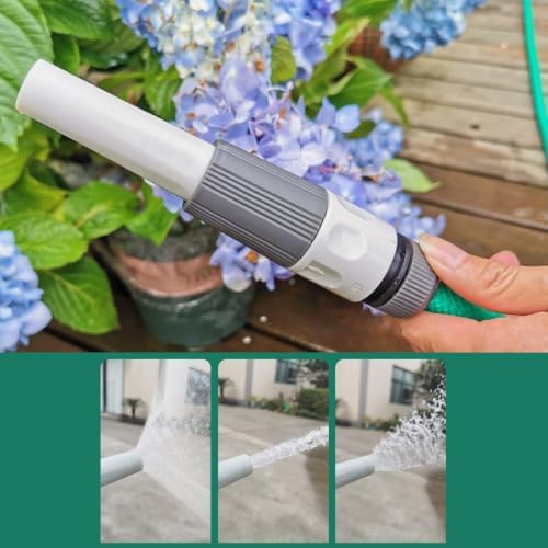 Retractable Garden Hose Reel, Wall Mounted with Auto Rewind, Swivel Bracket, 65.6 ft Hose, Multi-Pattern Nozzle, Any-Length Lock - Image 4