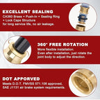 DOT Approved Male Straight Brass Union 3/4" Tube x 3/8" NPT, 10PCS - Image 4