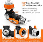 Garden Hose 50FT with 360° Swivel Connector, Camper Water Hose with Nozzle Ultra-Light & Flexible Garden Water Hose - Image 5
