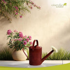 Headwind Morgan 1 Gallon Watering Can with Brass Rose Sprinkler Head, Vintage Metal Watering Can for Outdoor Plants & Indoor Garden, Embossed Powder-Coated Steel – Autumn Blaze - Image 7