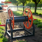 Heavy Duty Metal Garden Hose Reel, Wall Mountable for 1/2 3/4 1 Inch Hoses, Portable Hose Organizer for Lawn Watering & Cable Storage,2cm/0.7in - Image 3