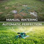 360° Rotating Garden Sprinkler System, Automatic Three-Arm Butterfly Sprayer for Lawn Irrigation, ABS TPR PP Construction, with Multi-Purpose Connectors, 9.4 x 7.1 x 3.9 in - Image 3