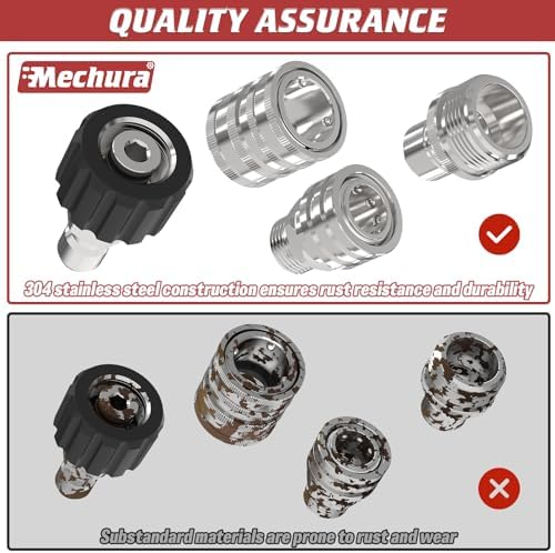 3/8" Pressure Washer Quick Connect Kit, M22-14mm Swivel Fitting - Image 6