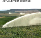 Impact Sprinkler with Pressure Gauge, 360° Slow Speed Rotation Large-Area Watering Spray 1.5" Farm Irrigation Spray Gun for Farmland Irrigation System - Image 3