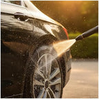 2pcs Garden Hose Nozzle Heavy Duty Adjustable Twist Hose Nozzle Jet Sweeper Nozzle, Metal Outdoor Watering Attachment for Driveway, Deck, Car Washing - Image 5