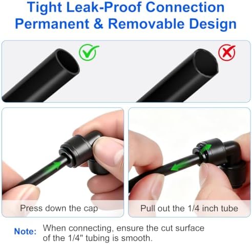 Quick Connect 1/4 Inch Drip Irrigation Fittings Kit - Image 3