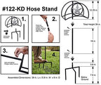 Liberty Garden Products 122-KD Galvanized Star Hose Stand, Black - Image 5