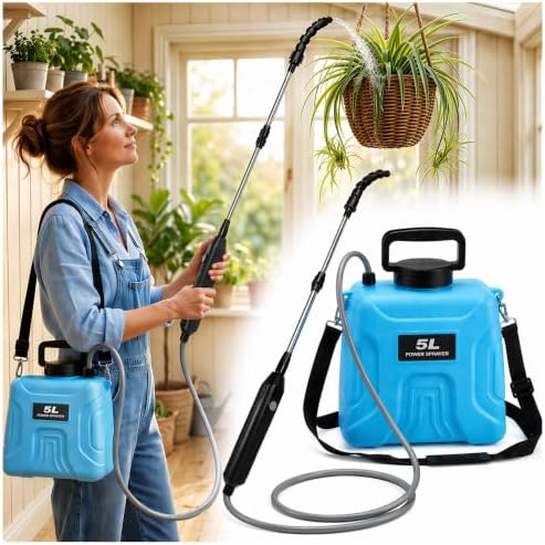 High Reach Plant Waterer with Spray Can Electric Water Sprayer by Mytium