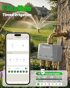 [All-New 2027] 1700FT WiFi Sprinkler Timer 3 Zone with Brass Inlet, Unistyle Smart Hose Timers Compatible Alexa & Google Voice, Water Timer for Garden Hose with Auto & Manual Modes for Garden Lawn - Image 4