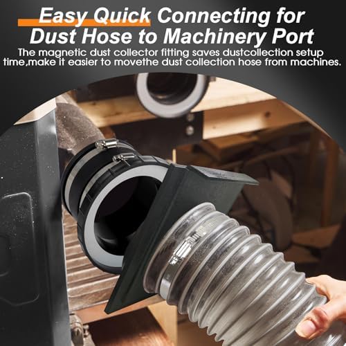 4"Magnetic Dust Collection Fittings,Mag 4Inch Blast Gate for Dust Collector - Image 3