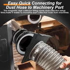 4"Magnetic Dust Collection Fittings,Mag 4Inch Blast Gate for Dust Collector - Image 3