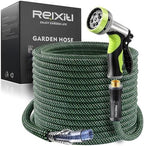 Relxitl Garden Hose, Flexible Water Hose, Ultra Lightweight Non-Expanding hose with 10 Function Sprayer, Leak proof, Pressure Resistant for Yard, Outdoor (Green, 50FT) by Relxitl