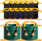 Ripeng 12 Pcs Heavy Duty Extension Cord and Hose Reel with Carrying Handle, Durable ABS H-shape Design Fits 100ft Cord Cable or Water Hose, 50ft Soaker Tube Management (Yellow) by Ripeng