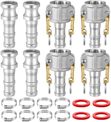 4 Set 1 Inch Camlock Fittings Type C&E by Innconee