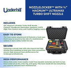 Underhill NozzleLocker Garden Water Hose Nozzle Kit, Sprayer, Jet, Fog, Mister, Heavy-Duty, with ¾ Inch Magnum UltraMax Turbo Shift Nozzle, HP-K3 - Image 3