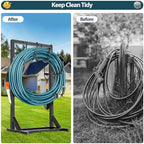BOLITE Garden Hose Holder, Heavy Duty Freestanding Water Hose Holder, 150ft - Image 4