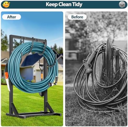 BOLITE Garden Hose Holder, Heavy Duty Freestanding Water Hose Holder, 150ft - Image 4