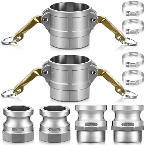 2 Set 3 Inch Camlock Fittings Type D&F&A by Innconee
