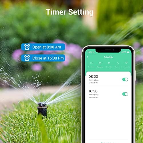 DEWENWILS WiFi Smart Yard Stake Timer Plug, Outdoor Power Stake Timer - Image 4
