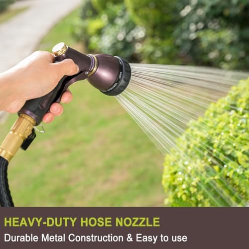 FANHAO Heavy Duty Metal Garden Hose Nozzle + Thumb Control Water Hose Nozzle - Image 6