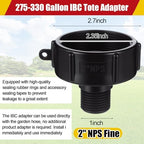 Ibc Tote Adapter, Brass Double Valve, 3/4'' Male Npt to 3/4'' Ght - Image 4