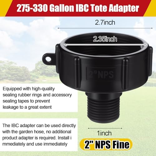 Ibc Tote Adapter, Brass Double Valve, 3/4'' Male Npt to 3/4'' Ght - Image 4