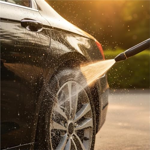 High Pressure Hose Nozzle,2026 Upgrade Heavy Duty Adjustable Twist Hose Nozzle Jet Sweeper Nozzle, Metal Outdoor Watering Attachment for Driveway, Deck, Car Washing(2 sets) - Image 3