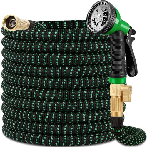 Expanding Garden Hose 50 ft - Expandable Garden Hose Leak-Proof with 4 -Layer Latex Core - 2026 Version/New Patented,Lightweight, Durable, No-Kink Flexible Retractable Water Hose by Aenffow