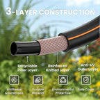 Giraffe Tools Leader Hose 6ft x 5/8", Short Water Hose for Hose Reel Connecting, Lightweight and Garden Hose Holder- Heavy-Duty Freestanding Metal Stand, Holds 150FT Hose with 4 Spikes - Image 3