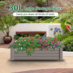 Vixzen Raised Garden Bed, Grey, 43.31"×17.72"×12.6" - Image 5