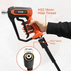 FIXFANS Pressure Washer Gun and Hose Kit, 25FT Power Wash Hose, M22 Fitting - Image 4