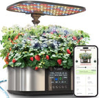 LETPOT LPH-Max 21-Pod Hydroponic Growing System Kits, Smart Indoor Garden with APP & WiFi Control, Auto Watering & Nutrient Supply, 36W Full Spectrum LED Grow Light, 7.5L Tank, Up to 30" Height by LetPot