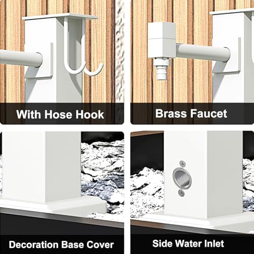 Outdoor Faucet Hose Stand - Freestanding Water Spigot for Garden & Lawn - Rust-Resistant, Easy Installation, Perfect for Watering Plants & Outdoor Cleaning. - Image 3