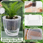 Self Watering Plant Pots, 4.3'', Transparent, 18 Pcs - Image 4