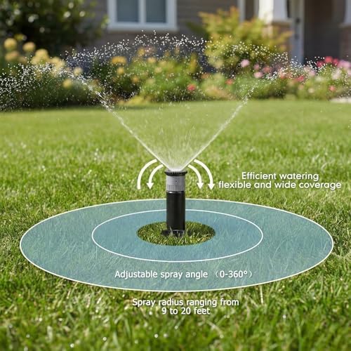 8 Pack 4 Inch Pop up Sprinkler Head Compatible with 1800 Series - Image 4