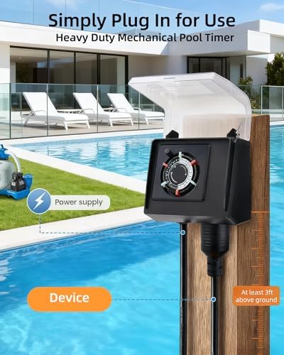 Mechanical Pool Pump Timer,Twist-Lock NEMA L5-20R - Image 3