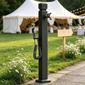 Floor-Mounted Water Feature Column Stainless Steel Hose Stand with Spigot, Vertical Garden Tap for Patio Yard Lawn Irrigation Washing, Yard Hydrant(Style 5,Height: 80cm/31.5in) by Gaommini